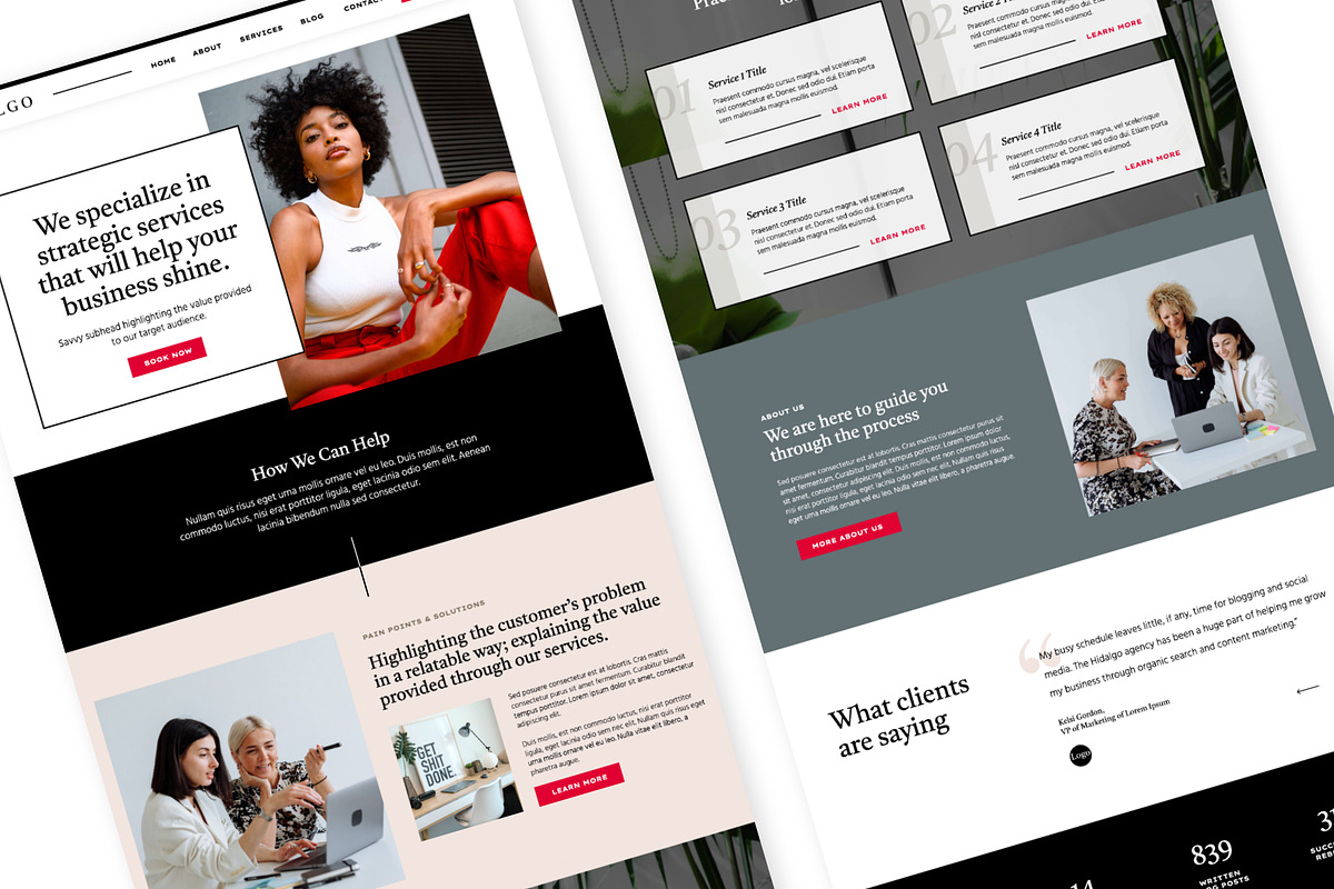 Showit Template for Small Businesses, a Websites & App Template by Amanda Pena Design (Photo 5 of 7)