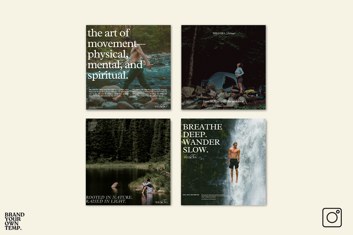 Earthy Wellness Canva Templates preview 8
