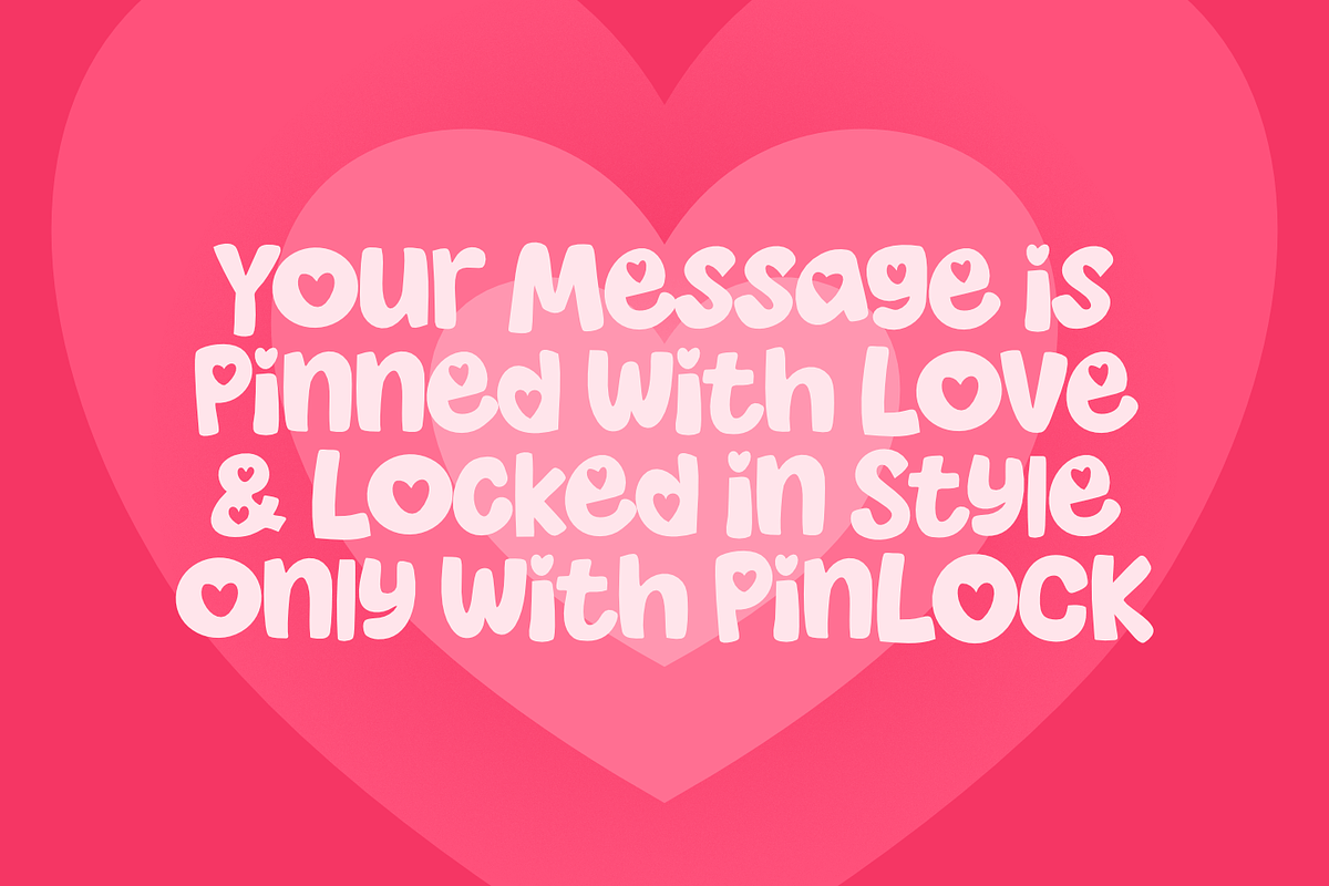 PINLOCK – Lovely Fun Bold Font, a Symbol Font by TypeTasty Font (Photo 11 of 11)