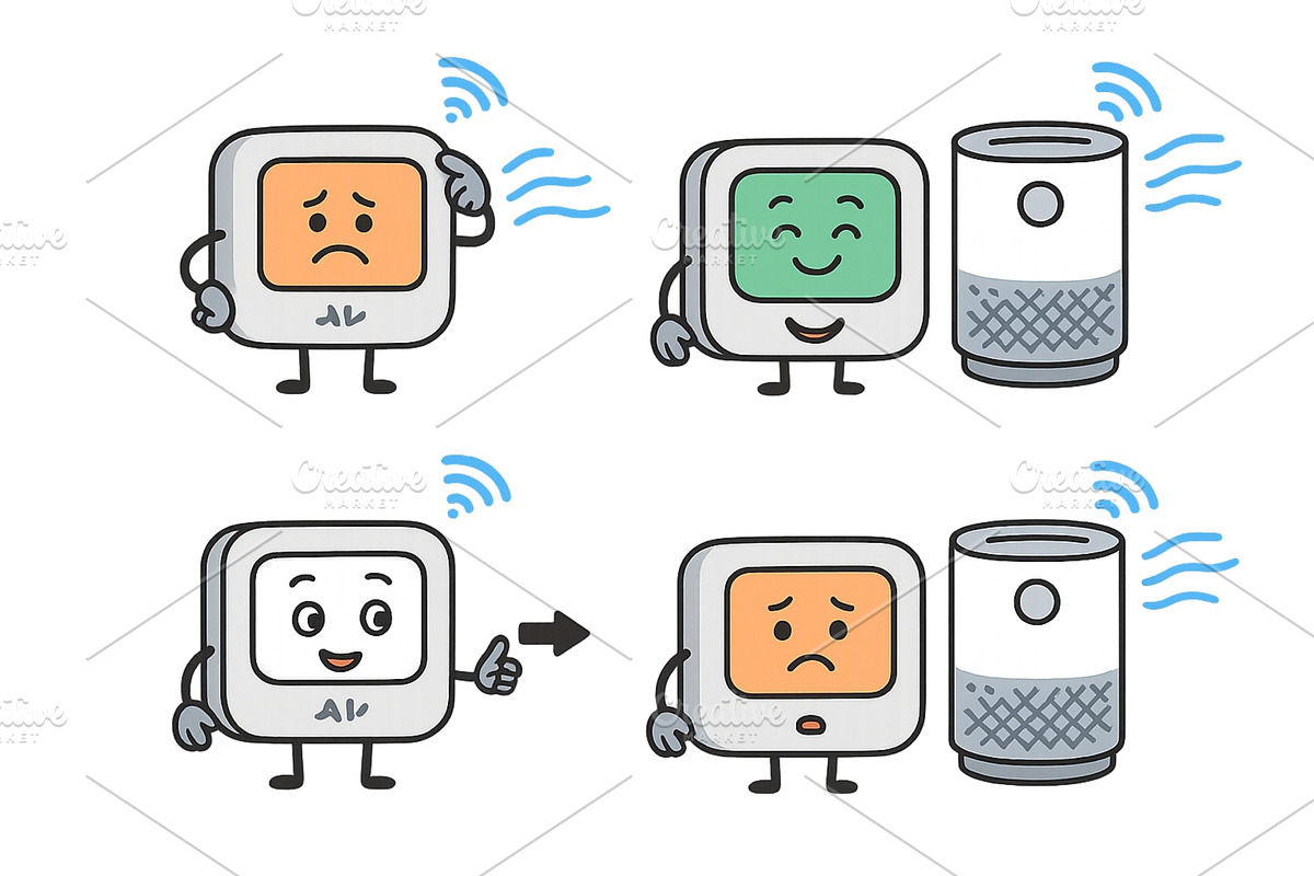 Cute cartoon characters showcase, a Technology Illustration by ZinetroN