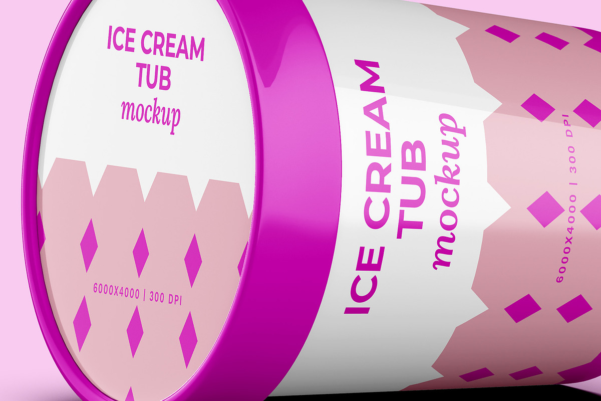 Ice Cream & Food Tub Mockup Set, a Cups & Container Mockup by Illusiongraphic (Photo 14 of 18)