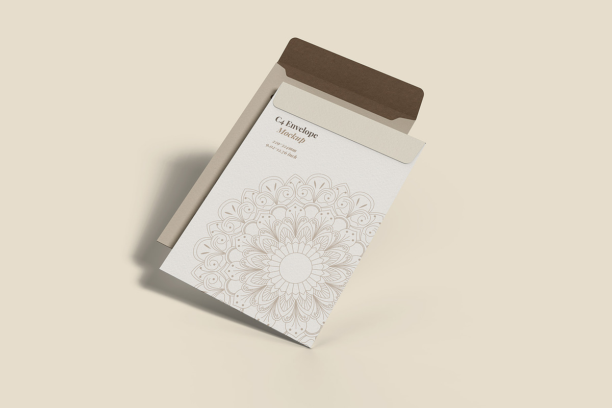 Envelope C4 Mockup - 12 Views, a Packaging Mockup by Illusiongraphic (Photo 8 of 24)