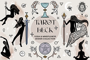 Tarot Deck, Yoga & Mindfulness, an Illustration by Camara Design (Thumbnail 1 of 11)