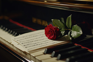 Closeup view of piano keys adorned w, a Photo by Iftikhar Alam