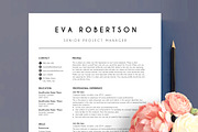 CV template 2 page EVA, a Resume Template by PinkJellyfish (Thumbnail 1 of 6)