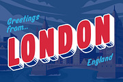 Greetings From Font, a Sans Serif Font by Loudoun Design Co. (Thumbnail 6 of 6)