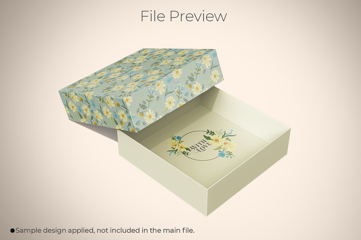 Square Box Packaging Mockup, a Packaging Mockup by Sheikhadesign (Photo 6 of 10)
