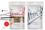 Two White Paper Bags Mockup, a Packaging Mockup by Reformer Mockup (Thumbnail 1 of 6)
