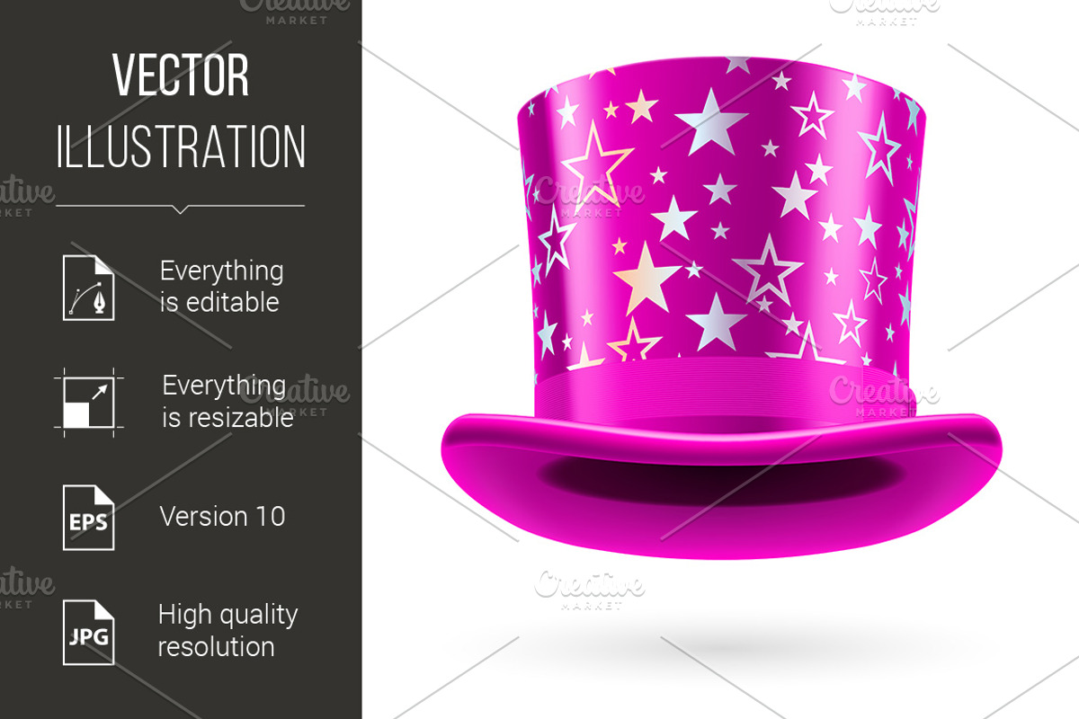 Top Hat, a Background Graphic by DvargShop