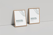 Wooden Frame Poster Mockup, an Advertising Mockup by Gatamotion (Thumbnail 2 of 5)