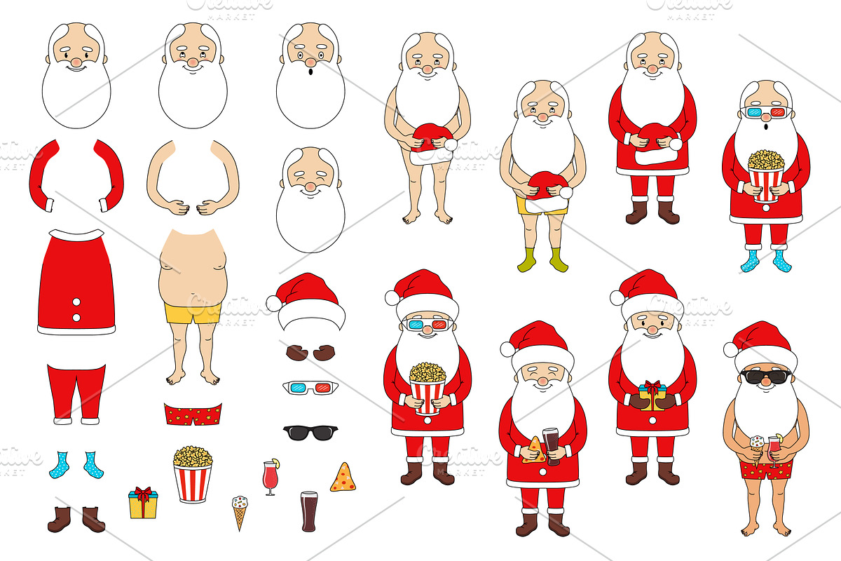 Create Santa, a Food Illustration by Alla_Ri_Shop (Photo 2 of 3)