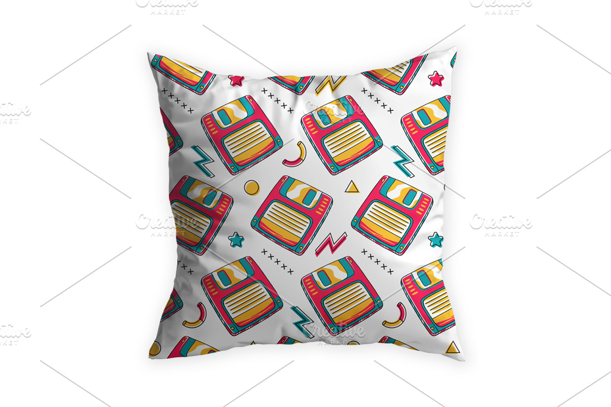 90's Vibe Floppy Disk Pattern, a Pattern Graphic by MEDZ (Photo 2 of 3)