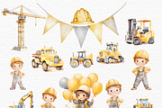 Construction Party Crew Clipart, a Transportation Illustration by Invite to Clipart (Thumbnail 4 of 6)