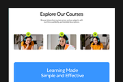 Figma Online Education Landing Page, a Landing Page Template by Musara (Thumbnail 2 of 5)