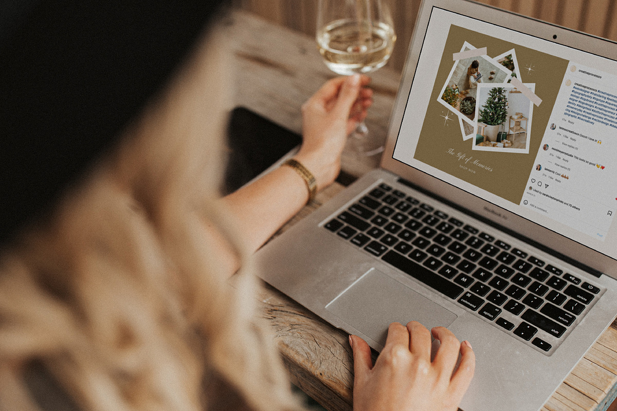 Modern Christmas Instagram Pack, a Social Media Template by January Made Design (Photo 6 of 9)