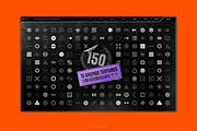 150 Geometric Distressed Shapes, an Object Graphic by Samolevsky (Thumbnail 2 of 18)