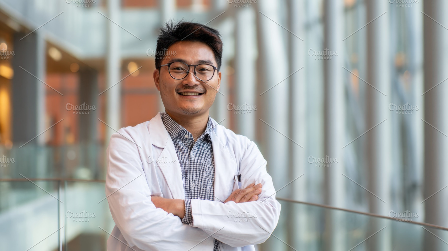 Health professional stands in clinic, a Photo by Beautiful things