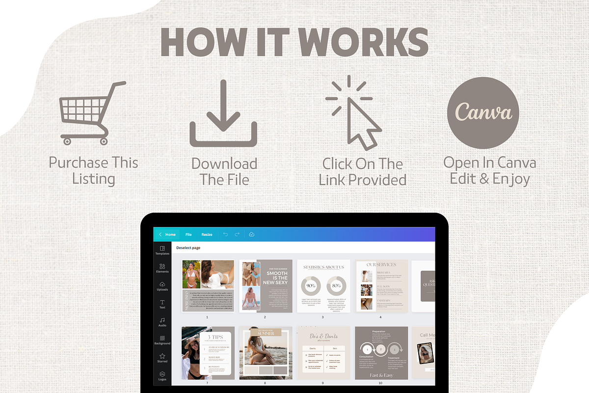 Laser Hair Removal Insta Template, a Social Media Template by EliteMatidi (Photo 9 of 9)