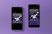 Purple Spooky Party Flyer Set, a Flyer Template by graphicook (Thumbnail 3 of 3)