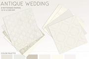 Vintage Damask Wedding Backgrounds, a Texture Graphic by Posh Papers & Patterns (Thumbnail 2 of 6)