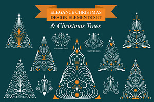 Christmas Ornaments Set, a Decorative Illustration by lenlis