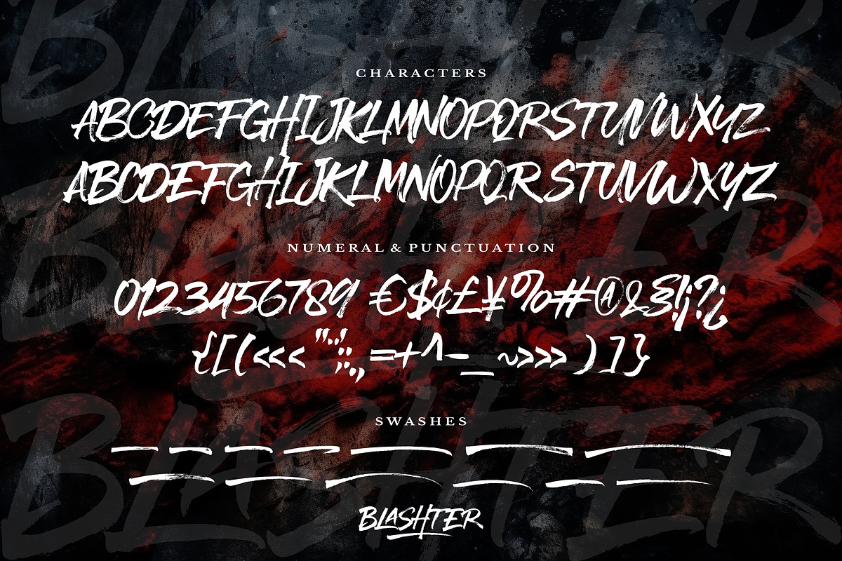 Blashter - Brush Font, a Font by agnyhasyastudio (Photo 11 of 12)