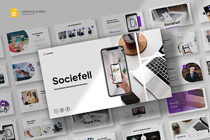 Social Media Marketing Google Slides, a Presentation Template by fluffstudio