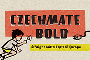 Czechmate Bold, a Sans Serif Font by Selma’s Patty (Thumbnail 1 of 4)
