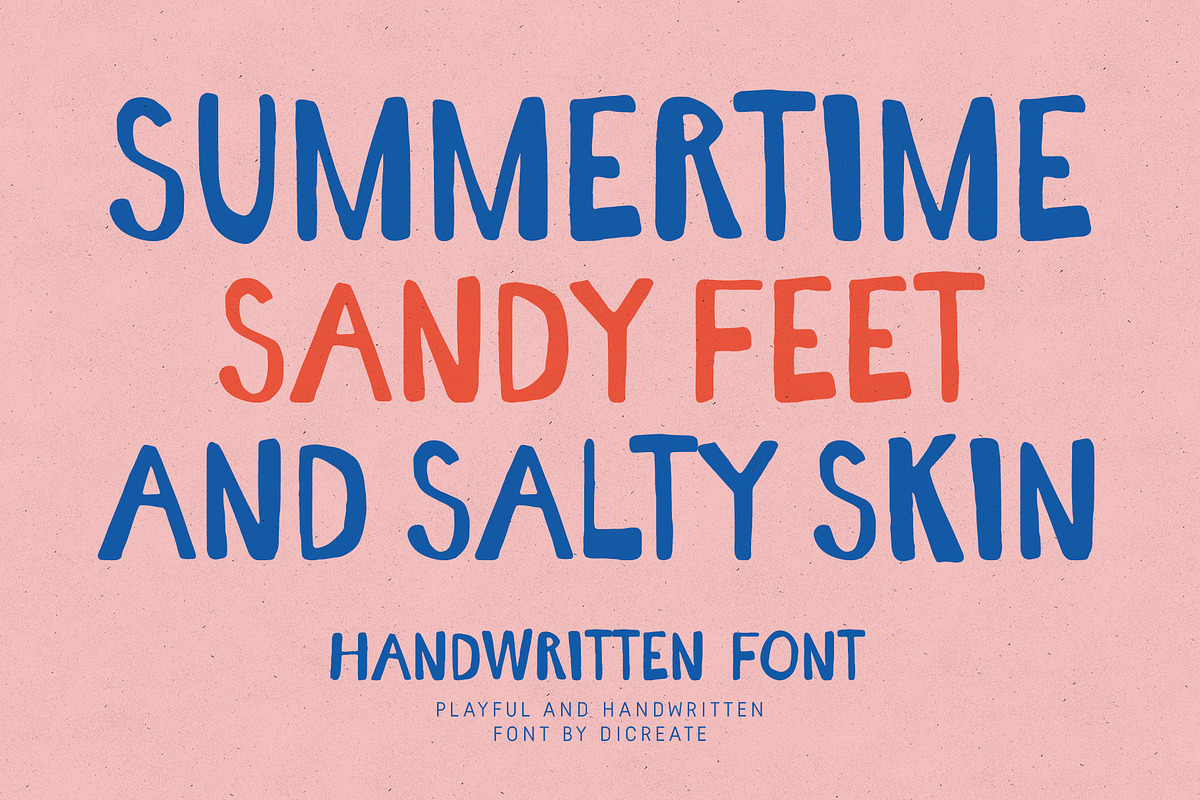 Easy Morning. Handwritten Font, a Handwritten Font by dicreate (Photo 2 of 13)