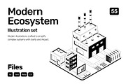Animated Modern Ecosystem, a Technology Illustration by Brickclay (Thumbnail 1 of 4)