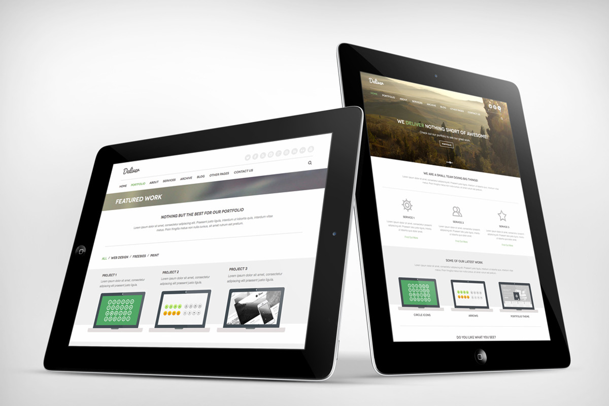 Deliver Responsive HTML Template, a Websites & App Template by Theme Trunk (Photo 3 of 3)