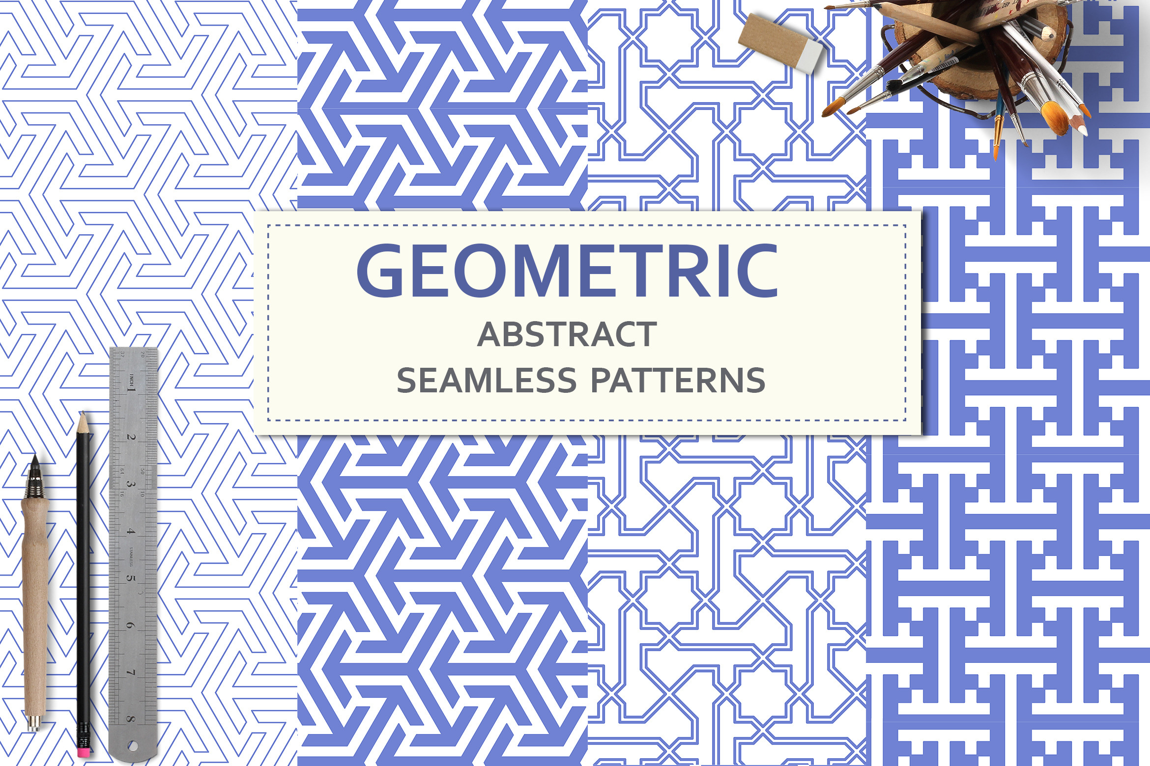 Geometric Seamless Pattern, a Pattern Graphic by Artspace