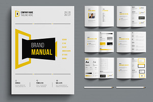 Brand Manual Template Design Layout