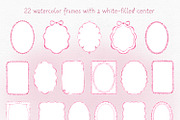 Pink Watercolor Labels Branding, an Object Graphic by Solo Art Original (Thumbnail 4 of 7)