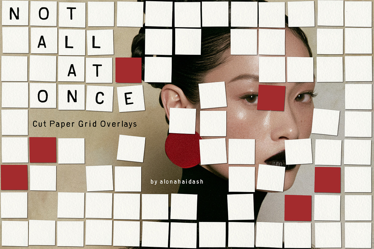 Not All at Once: Paper Grid Overlays, a Texture Graphic by alonahaidash (Photo 16 of 16)