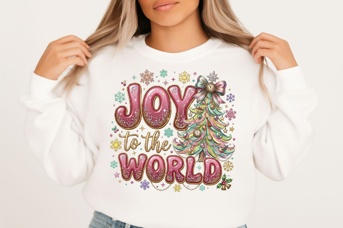 Brushstroke Joy to the World Png, a Seasonal Illustration by Designking (Photo 2 of 6)