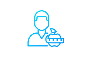 Dietitian service pixel perfect, an Outline Icon by IMG Visuals