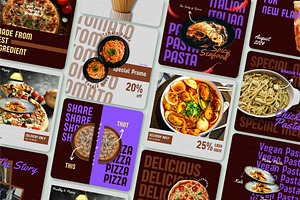 Italian // Food Social Media Kit