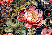 GEMSTONE BLOOMS. Seamless Patterns, a Texture Illustration by RefinedFantasyStudio (Thumbnail 9 of 9)