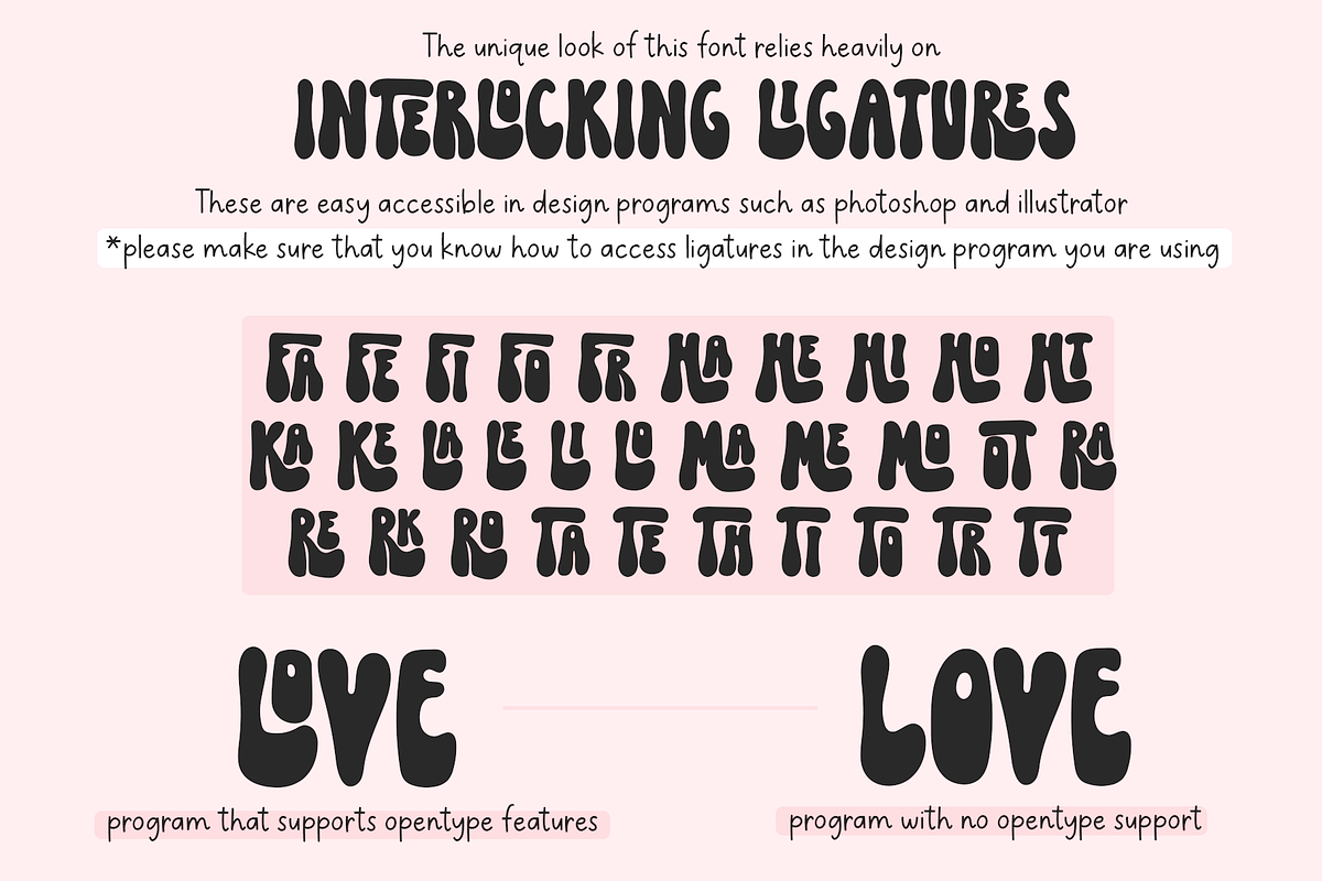 Some Love | Groovy Retro Font, a Font by KA Designs (Photo 12 of 13)