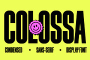 COLOSSA - Condensed Font, a Sans Serif Font by Oskar Biehl (Thumbnail 1 of 11)
