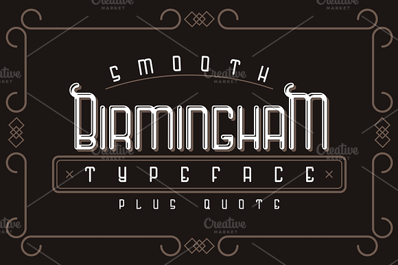 Birmingham typeface preview 7