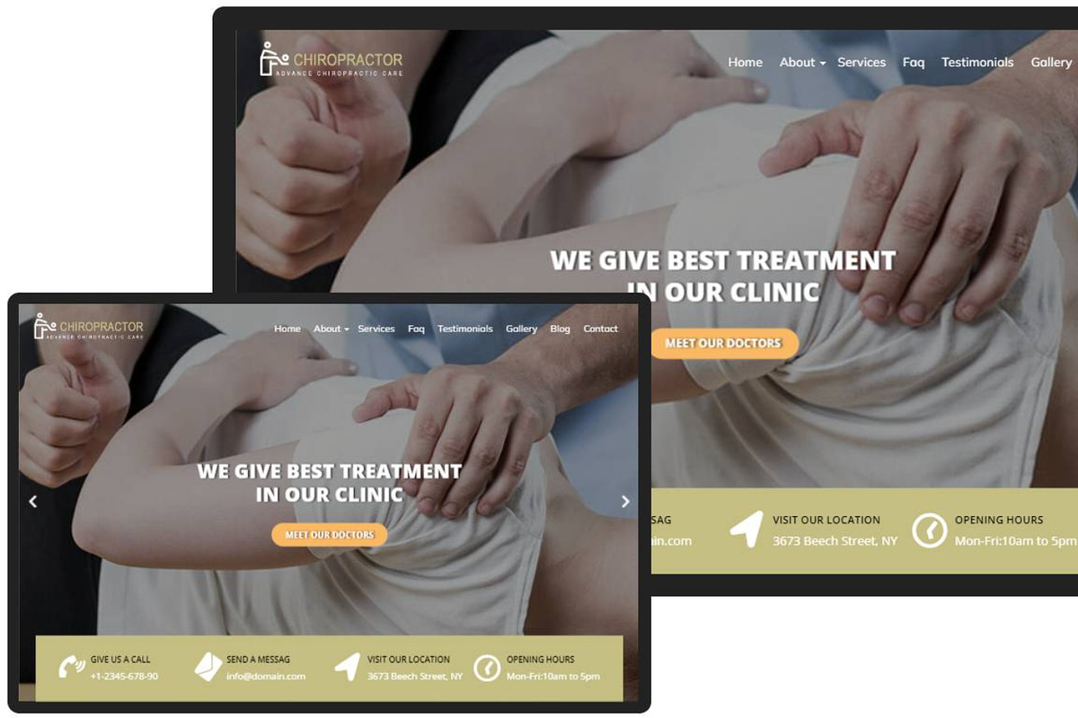 Chiropractor Business Theme preview 6