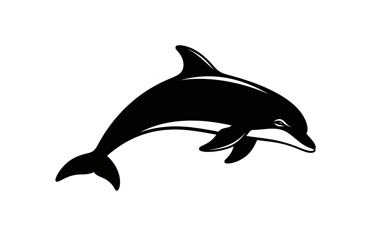 Dolphin Jumping Silhouette Vector bu, an Illustration by Designs_River (Photo 9 of 48)