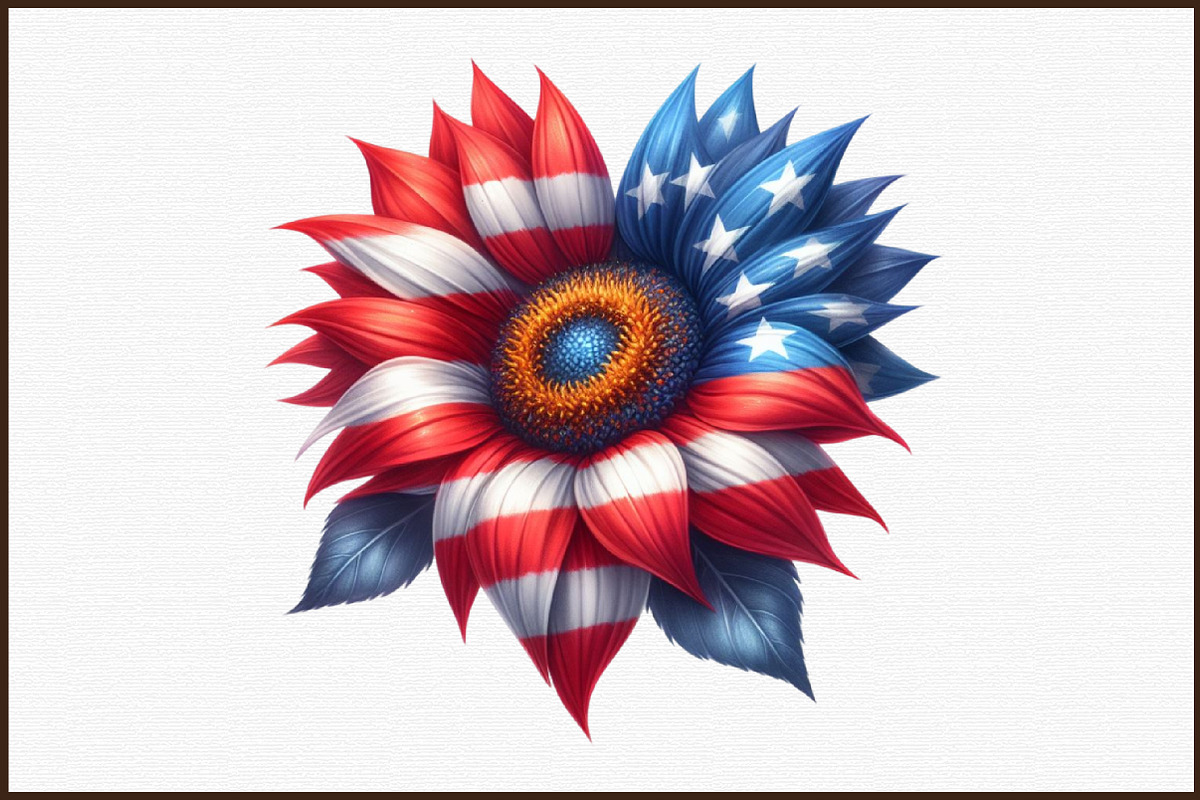 Sunflowers 4th of July Clipart, an Illustration by Sublimation Artist (Photo 3 of 6)