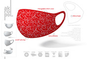 Face Mask Mockup, a Mask Mockup by akropol (Thumbnail 1 of 12)