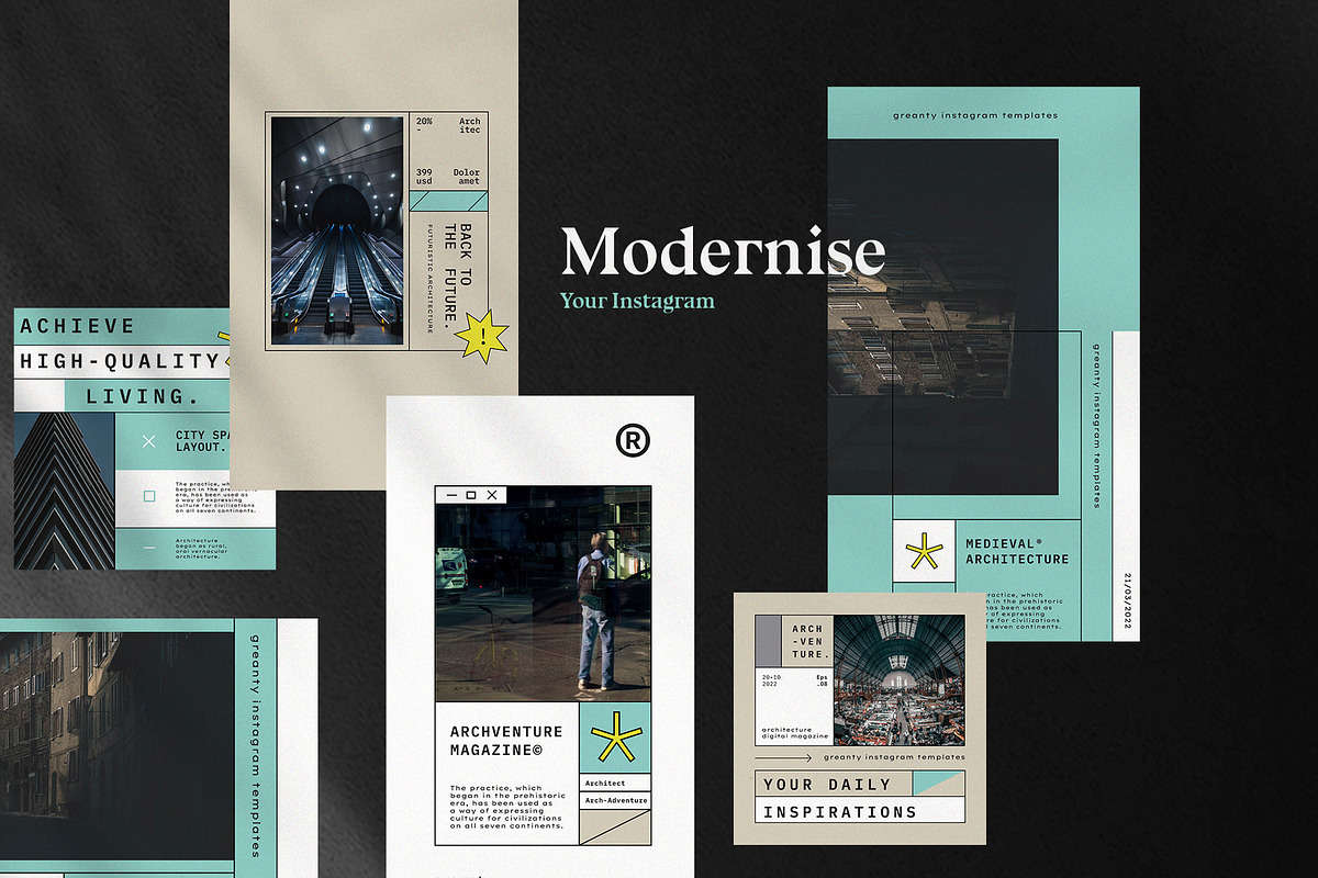 Squarise - Swiss Style Instagram, a Social Media Template by Masanis (Photo 5 of 8)