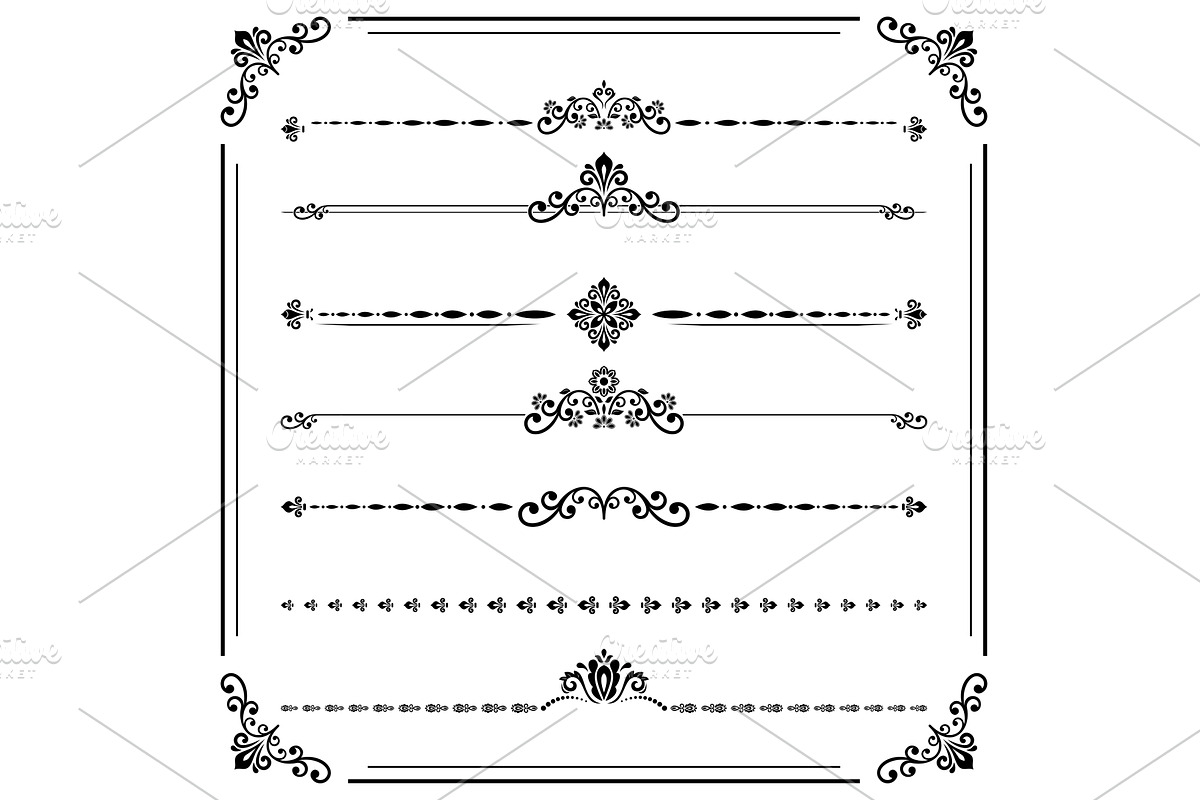 Set of Horizontal Patterns, a Decorative Illustration by FineArtStudio (Photo 1 of 3)