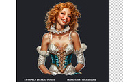 Burlesque Cabaret Woman clipart Set, a Person Illustration by ThatsDesignArt (Thumbnail 3 of 10)