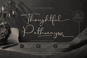 Thoughtful Pathways Font, a Handwritten Font by Letterhanna Studio (Thumbnail 1 of 12)